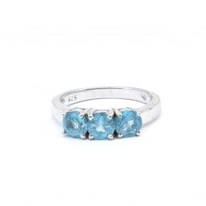 Ring Silver S925 3,5g Ø17 med stenar