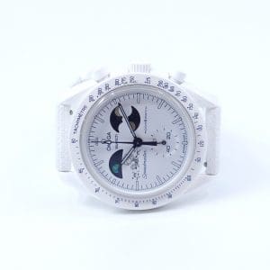 Armbandsur Omega X Swatch Speedmaster Mission to Earthphase Moonshine Gold Limited Edition
