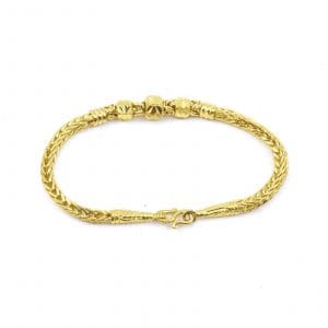 Armband Guld 23,16K (96,5%) 7,6g Längd 16cm Bredd 2,8-6,3mm