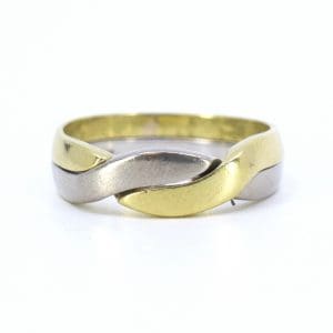 Pusselring Guld / Vitguld 18K 8,9g Ø19,75 - Gravyr