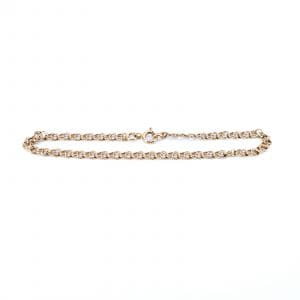 Armband Bismarck Guld 18K 3,7g Längd 18,5cm Bredd 3,5mm skev