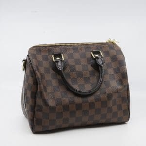 Handväska "Speedy 25" Damier Ebene Louis Vuitton