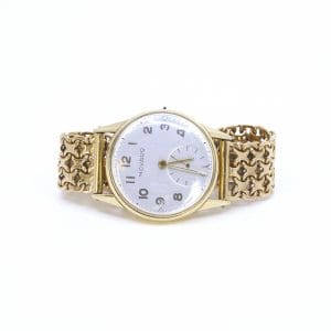 Armbandsur Movado Guld 14K Längd 15,2cm Boett 28mm med X-länk i 18K - Defekt
