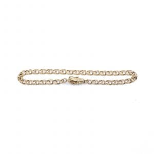 Armband Bismarck Guld 18K 5,9g Längd 18,6cm Bredd 4mm