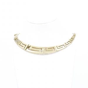 Collier Meandermönstrat Guld 14K 22,6g Längd 39cm Bredd 4-10mm - Defekt