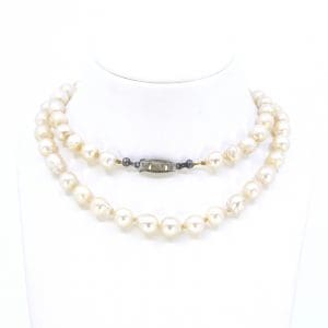 Pärlcollier Silver S830 21,6g Längd 49cm med odlade Akoya pärlor Ø5,8-6,3mm