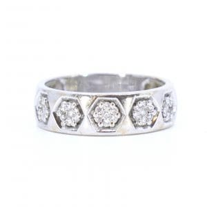 Ring Vitguld 18K 5g Ø17 med diamanter 35x ca0,01ct