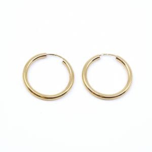 Creoler Guld 18K 1,2g Höjd 20mm Diameter 20mm