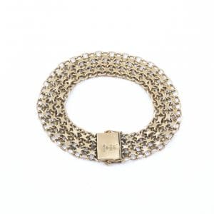 Armband X-länk Guld 18K 17,5g Längd 17,7cm Bredd 12mm