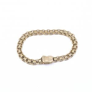 Armband X-länk Guld 18K 13,2g Längd 16,3cm Bredd 6mm