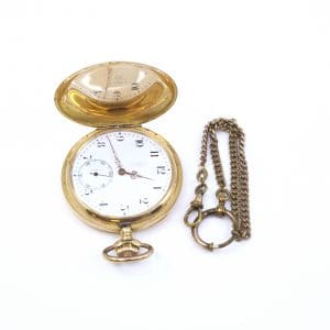 Fickur Solid Guld 18K Boett Ø51mm - Gravyr & Defekt
