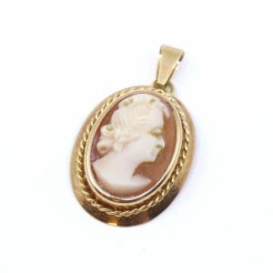 Hänge Camé Guld 18K 1,4g Bredd 13mm Höjd 18mm