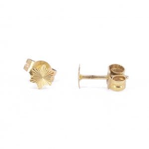 Örhängen Stjärnor Guld 18K 0,4g Höjd 4mm Diameter 4mm