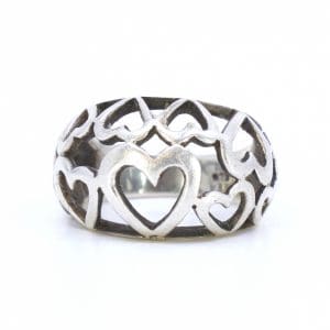 Ring Hjärtan Silver S925 6,5g Ø17