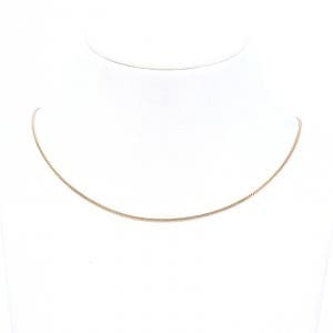 Halskedja Pansar Guld 18K 1,5g Längd 38,5cm Bredd 1mm