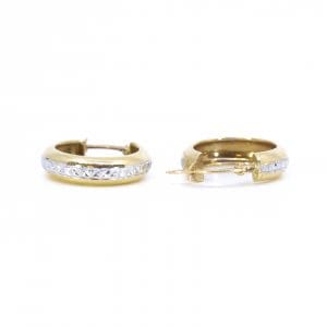 Creoler Guld / Vitguld 18K 1,9g Ø16mm Bredd 4,3mm