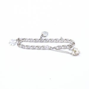 Armband Bismarck Silver S925 14,2g Längd 19,5cm Bredd 7mm med berlocker