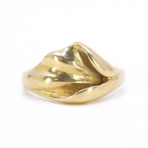 Ring Guld 18K 5,2g Ø17,25 Bredd 2,4-12mm