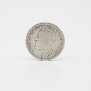 Mynt Oscar II 1kr Silver S800 År 1883 7,08g