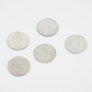 Minnesmynt 2kr Silver S800 75g 5st