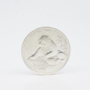 Mynt Panda 10 Yuan Kina 31,2g. Silver S999 År 1998