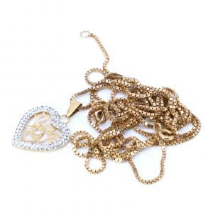 Investeringsguld 18K 12,7g, med stenar