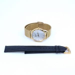 Armbandsur Tissot Guld 18K Längd 23cm Boett 34mm, länk i stål, quartz, originalband medföljer
