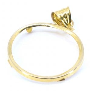 Investeringsguld 14K 0,5g hänge ram till mynt Diameter23mm Höjd 29mm