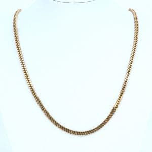 Halskedja Pansar Guld 18K 22,5g Längd 46cm Bredd 3,5mm