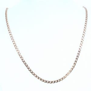 Halskedja Pansar Guld 18K 8,5g Längd 47cm Bredd 3mm
