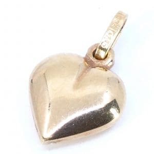 Hänge hjärta Guld 18K 1,5g Bredd 10mm Höjd 16mm