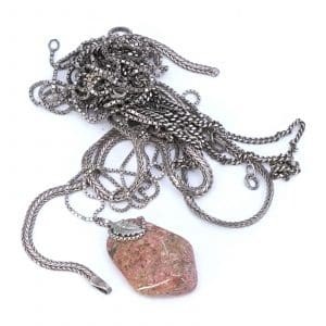 Investeringssilver S925 27,1g med sten, skevt och defekt