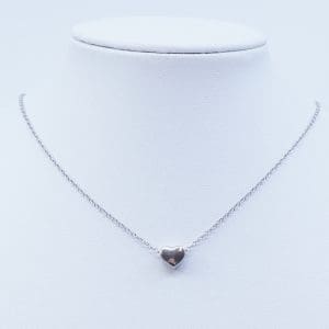 Halskedja Ankar Silver S925 2,1g Längd 42-45cm med integrerat hänge hjärta