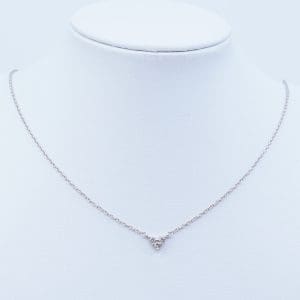 Halskedja ankar Silver S925 1,9g Längd 38-45cm Bredd 1mm med integrerat hjärta med stenar