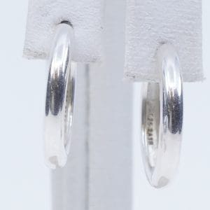 Örhängen creoler Silver S925 2,6g Diameter 17mm