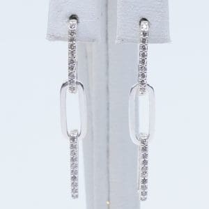 Örhängen Silver S925 2,0g Höjd 31mm med stenar