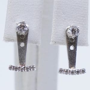 Örhängen Silver S925 1,3g Höjd 13mm med stenar
