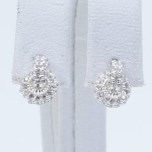 Örhängen Silver S925 1,1g Höjd 8mm med stenar