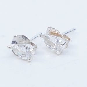 Örhängen droppe Silver S925 0,5g Höjd 5mm med sten