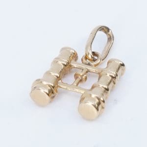 Hänge kikare Guld 18K 1,1g Bredd 10mm Höjd 18mm