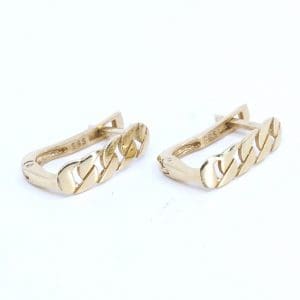 Örhängen Pansar Guld 14K 2,2g Höjd 15mm