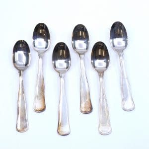 Kaffeskedar 6st S830 122,5g Längd 120mm Gammal Dansk