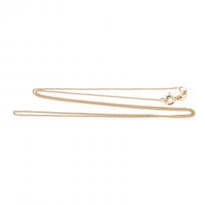 Halskedja Pansar Guld 14K 1,2g Längd 45cm Bredd 1mm