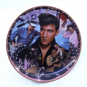 Samlartallrik "A musical tribute to Elvis the King" med speldosa, nr. 2049B