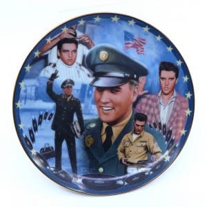 Samlartallrik "A musical tribute to Elvis the King" med speldosa no. 18575A