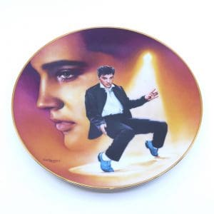 Samlartallrik " The Elvis Presley hit parade collection" Plate Two "Blue suede shoes"