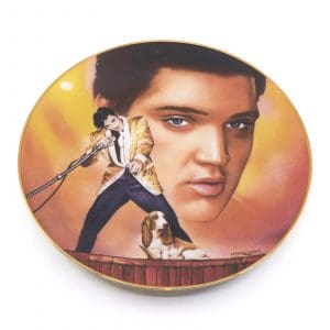 Samlartallrik "The Elvis Presley hit parade collection" plate  Three "Hound dog"