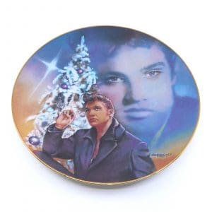 Samlartallrik "The Elvis Presley hit parade collection" plate Four "Blue christmas"