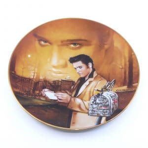 Samlartallrik "The Elvis Presley hit parade collection" Plate Five "Return to sender"