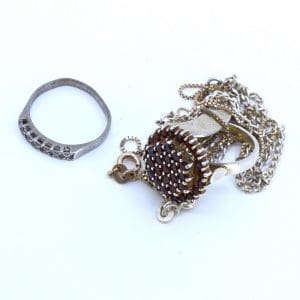 Investeringssilver S925 15,2g med stenar skevt och graverat